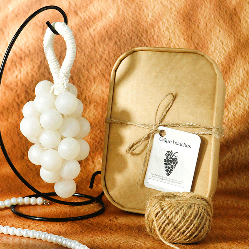 🧴🍇 Ambachtelijke Parel Druiventroszeep – Uniek Druivenbesontwerp, Plantaardige Formule & Parelmooie Afwerking（Decoratief & Effectief Reinigend!）