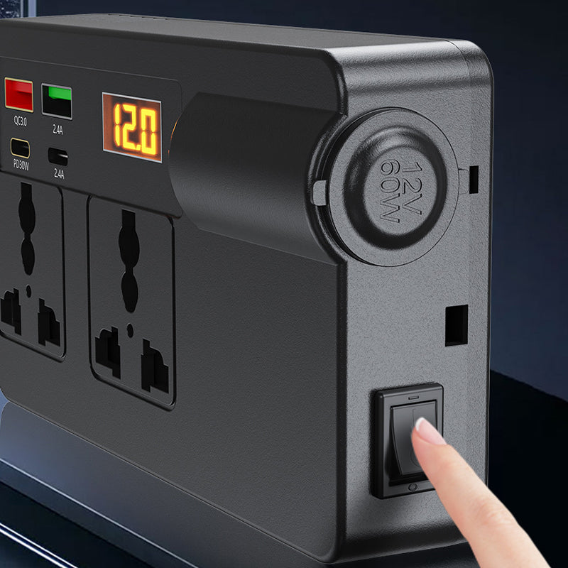 🔋 50% KORTING! ⚡ Draagbare auto-omvormer 12V/24V naar 220V – Digitaal display, zeer efficiënt en universeel compatibel 🚗