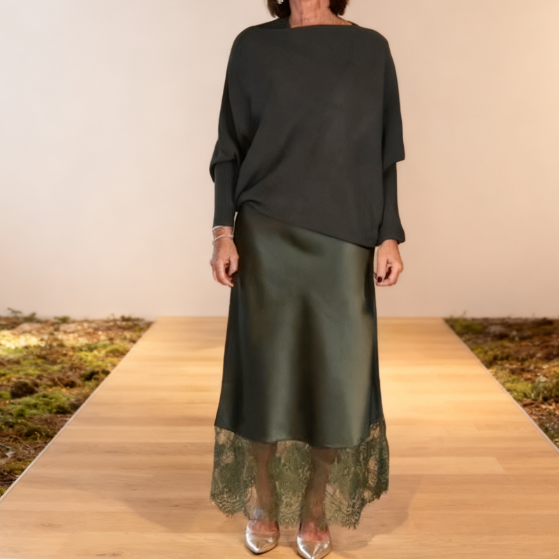 ✨Dames Elegante Tweedelige Set – Top & Rok – Stijlvol Comfort voor Elke Gelegenheid! 💃