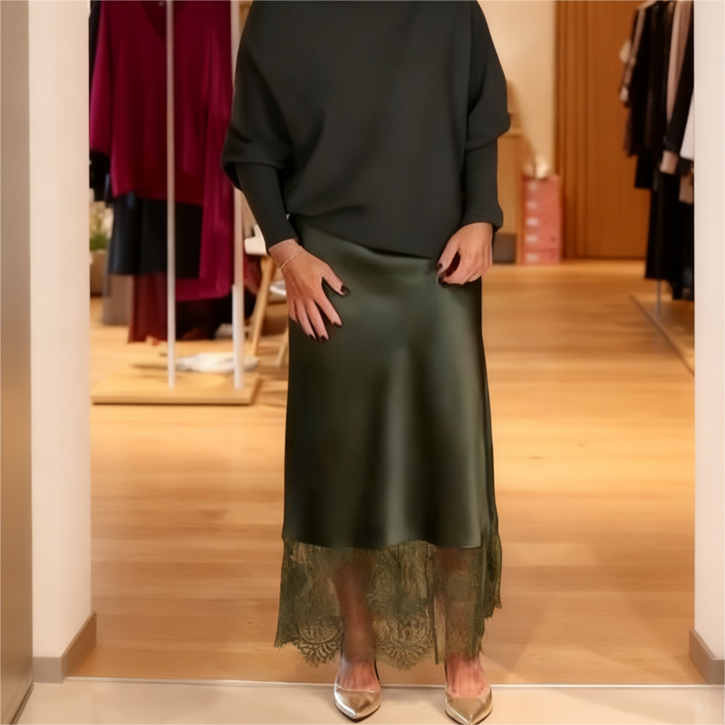 ✨Dames Elegante Tweedelige Set – Top & Rok – Stijlvol Comfort voor Elke Gelegenheid! 💃