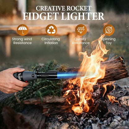 🚀 NU 35% KORTING! ⏰ Creative Rocket Fidget Lighter - Leuk ontwerp en betrouwbare vlam, perfect voor gadgetliefhebbers ✨