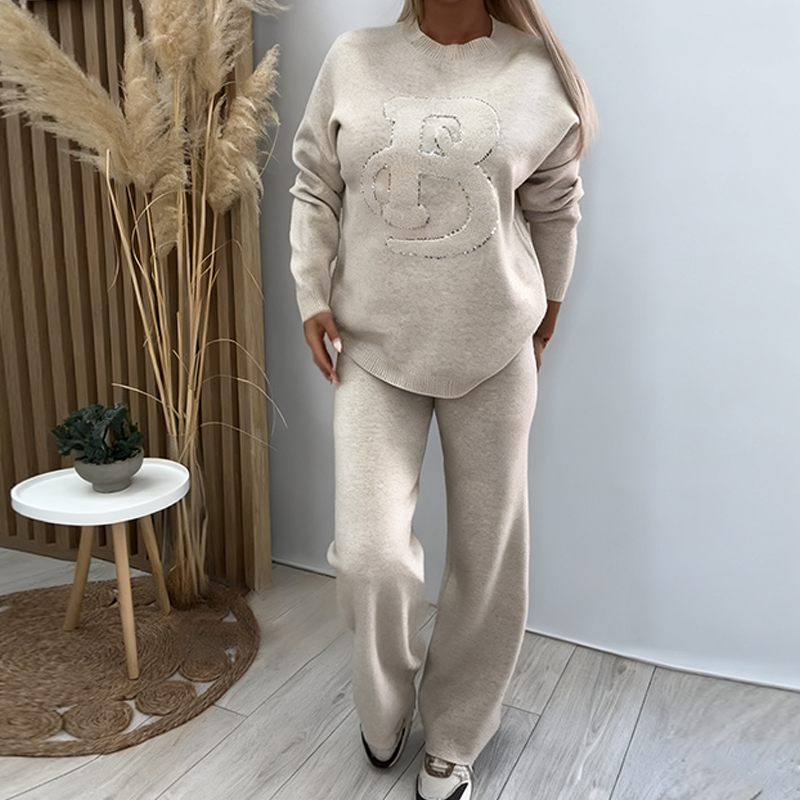 ✨ Chique & comfortabel – Twee-delige knit set die je look in één keer afmaakt