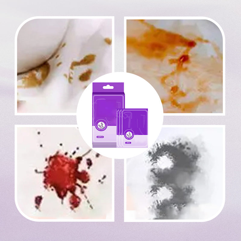 🔥Hot Sales-49% OFF⚡Portable Stain Remover Wipes for Clothes & Shoes