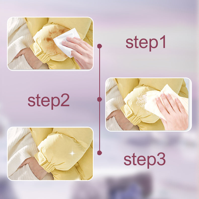 🔥Hot Sales-49% OFF⚡Portable Stain Remover Wipes for Clothes & Shoes