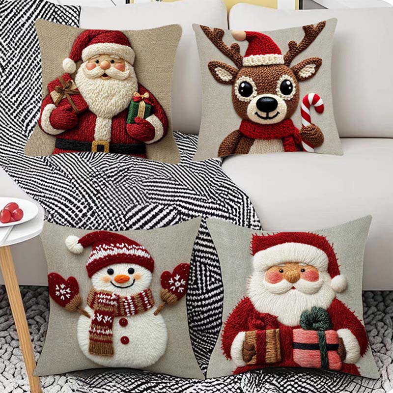 ✨ Breng de magie van Kerst in huis met deze charmante kussenhoezen!🎅