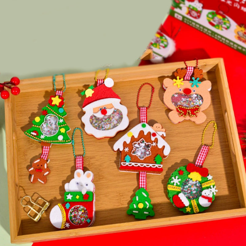🎄Kerstmis Hot Sale 50% KORTING - ✨【DIY Kerstmis Shaker Ornament Craft Kit】✨- 6 stuks