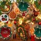 Christmas Disposable Paper Tableware Set for 16 Guests