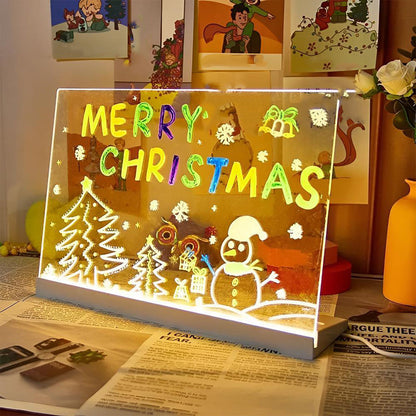 ✨ Kerstcadeau Tip! Verlicht Tekenbord – Herbruikbaar, Oplichtend & Perfect voor Kinderen 🎁💡