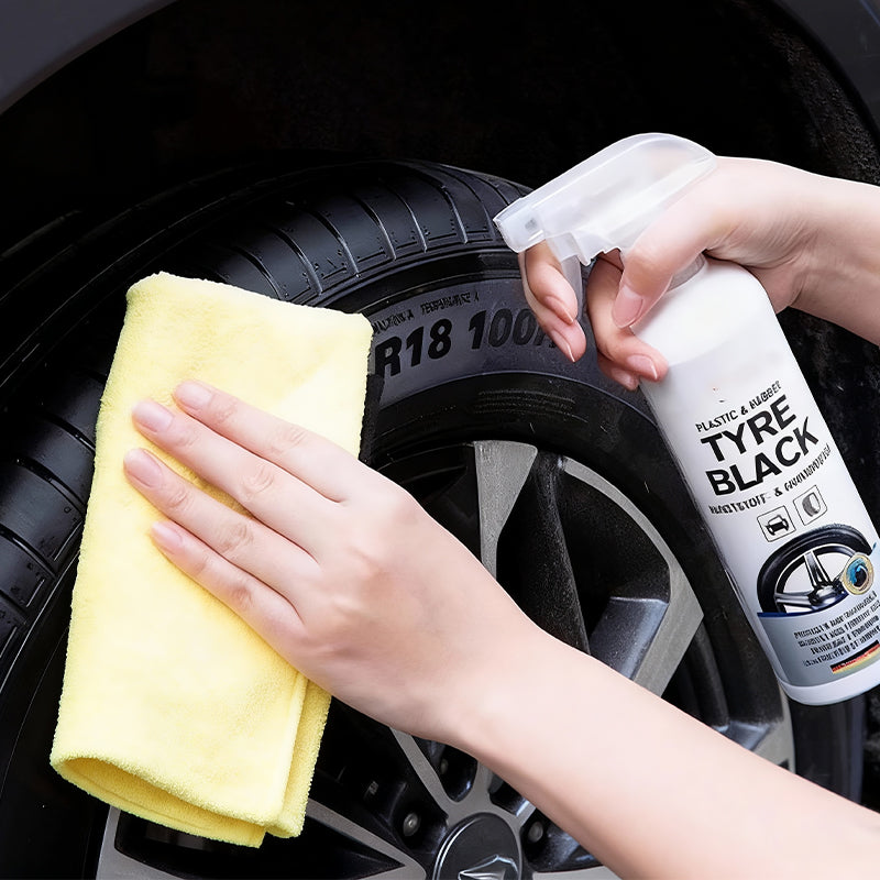 🔥 HOT SALE ✨ Glans- & Beschermingsspray voor Kunststof en Rubber Banden 💎 Diepe Glans · Langdurige Bescherming | Nu 50% KORTING ⏳