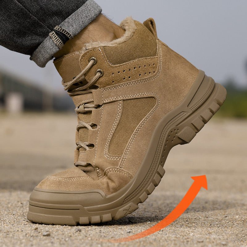 🎅 Veiligheidsschoenen voor heren voor de winter – met stalen neus en antislipzool! -- Gratis verzending