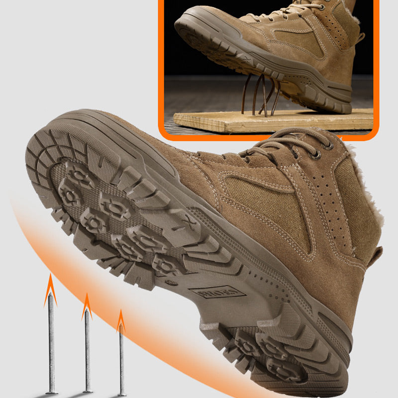 🎅 Veiligheidsschoenen voor heren voor de winter – met stalen neus en antislipzool! -- Gratis verzending