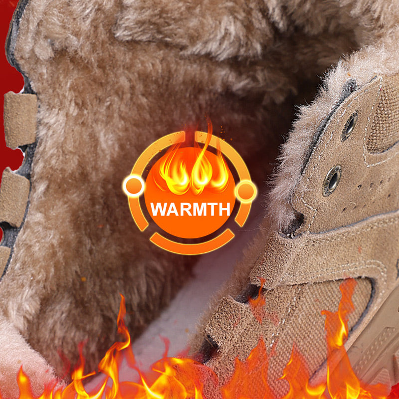 🎅 Veiligheidsschoenen voor heren voor de winter – met stalen neus en antislipzool! -- Gratis verzending