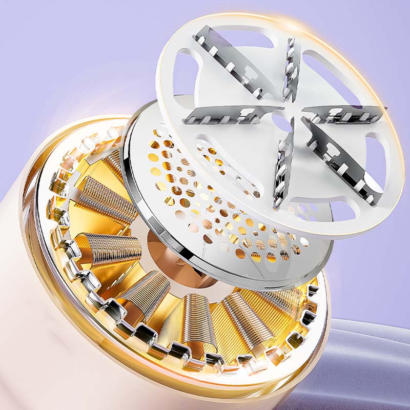 Elektrische Pluizentondeuse met 6 Messen en Handgreep