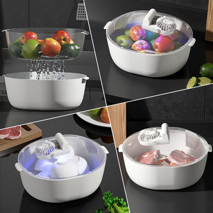 🍽️Keuken Must-Have! Ontdooier met Timer & UV – Perfect voor Elk Huisgezin