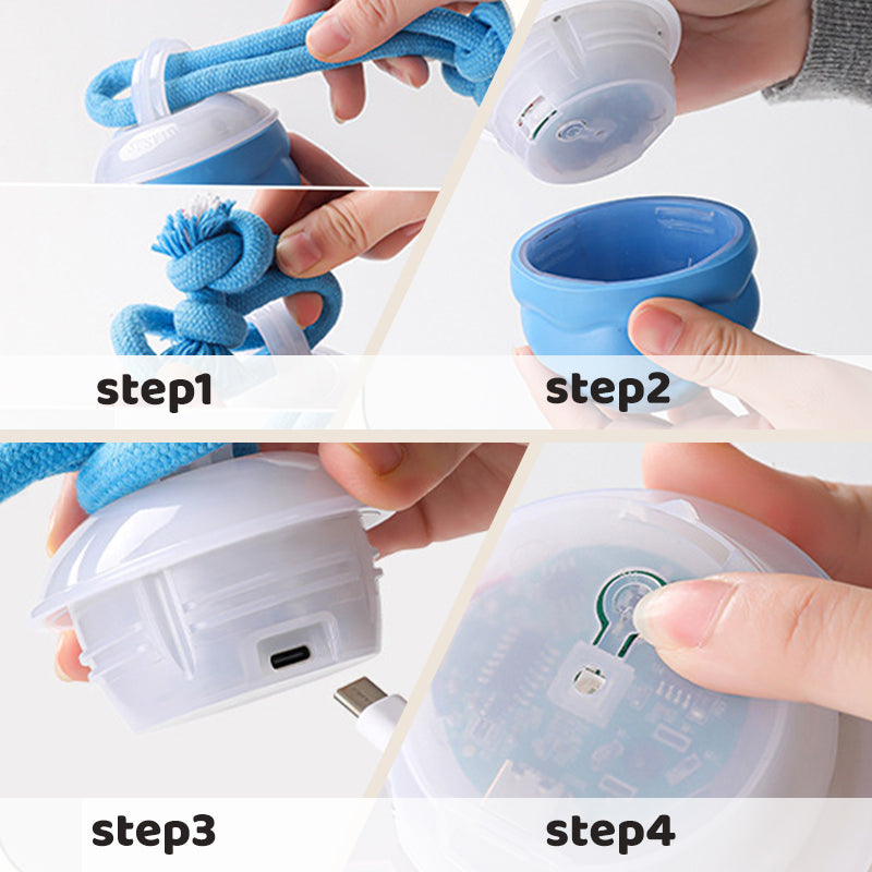 🐾 Black Friday 58% Korting! Interactieve Elektronische Kalmerende Bal voor Huisdieren – 3 Modus, Automatisch Obstakelvermijding & Tandenzorg! 🐶💡