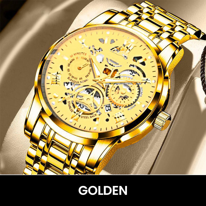 🔥50% korting!💖Japanse Mechanische Herenhorloge⌚Waterdicht, Romeinse Cijfers & Automatisch Uurwerk⚙️