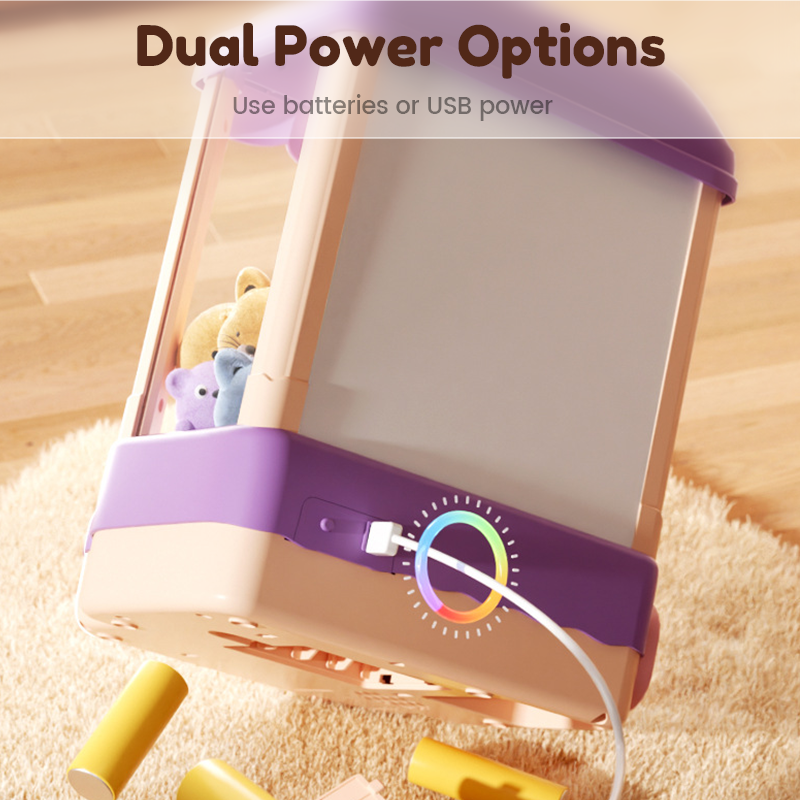 🐾 Schattige Dieren Klauwmachine voor Kinderen 🎉nclusief Knuffels & Capsulespeelgoed – Urenlang Speelplezier! 🧸✈️Gratis verzending