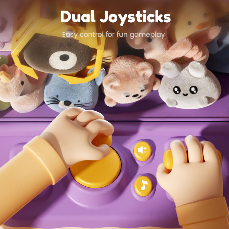 🐾 Schattige Dieren Klauwmachine voor Kinderen 🎉nclusief Knuffels & Capsulespeelgoed – Urenlang Speelplezier! 🧸✈️Gratis verzending