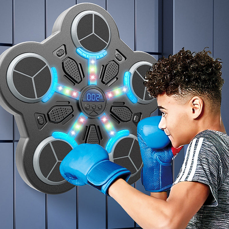 🥊 NU 52% KORTING! Bluetooth Muziekboksmachine voor Kinderen – Met LED-lichten, 3 Snelheden & Veilig Opblaasbaar Ontwerp 🎵