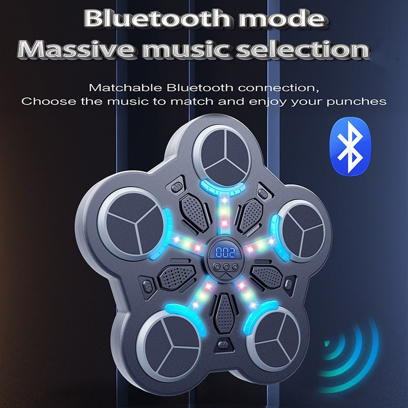🥊 NU 52% KORTING! Bluetooth Muziekboksmachine voor Kinderen – Met LED-lichten, 3 Snelheden & Veilig Opblaasbaar Ontwerp 🎵