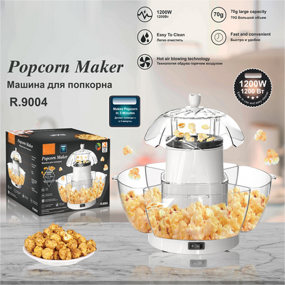 ⏳Tijdelijke aanbieding!⏰ Volautomatische popcornmachine met hete lucht (1200W)