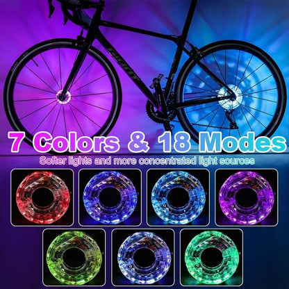 🌙 52% KORTING! LED Fietswielnaaflamp – Veilig & Opvallend Nachtfietsen