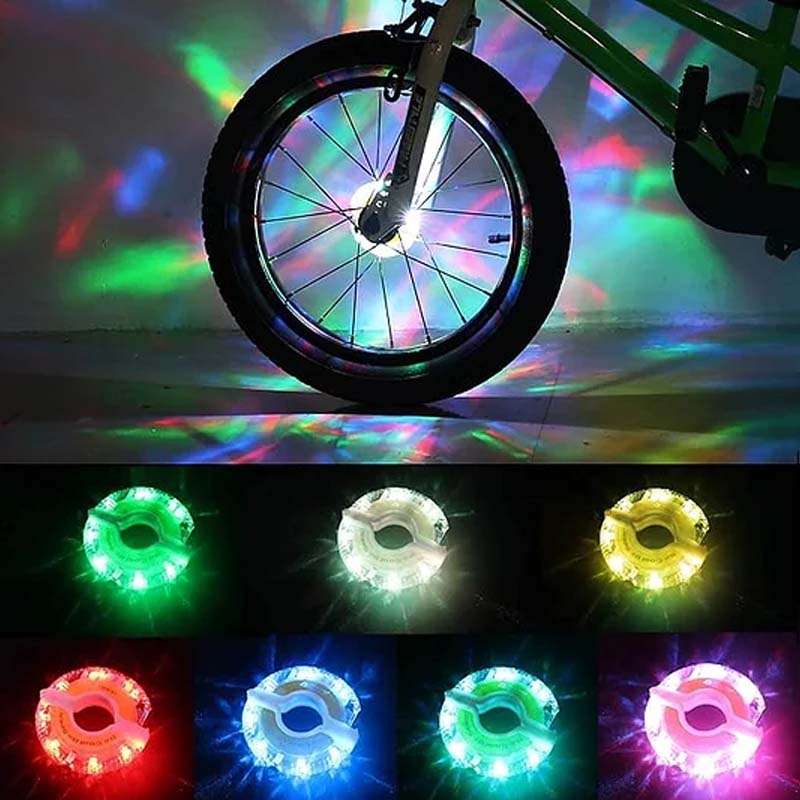 🌙 52% KORTING! LED Fietswielnaaflamp – Veilig & Opvallend Nachtfietsen