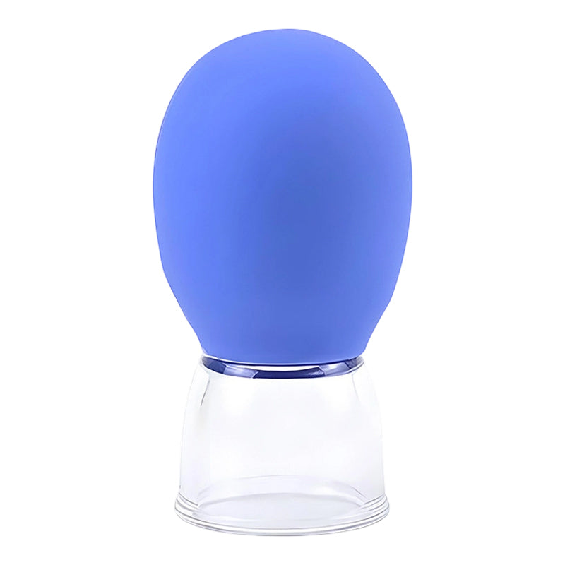 Glazen en siliconen vacuüm-massagecups