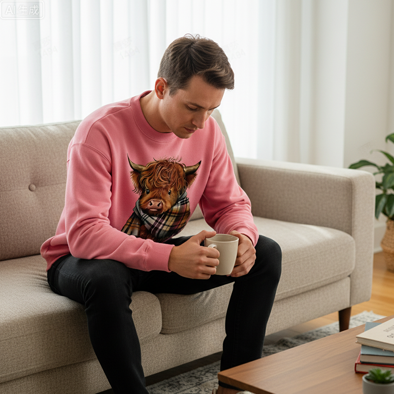 Gezellige Damestrui met Hooglandkoe