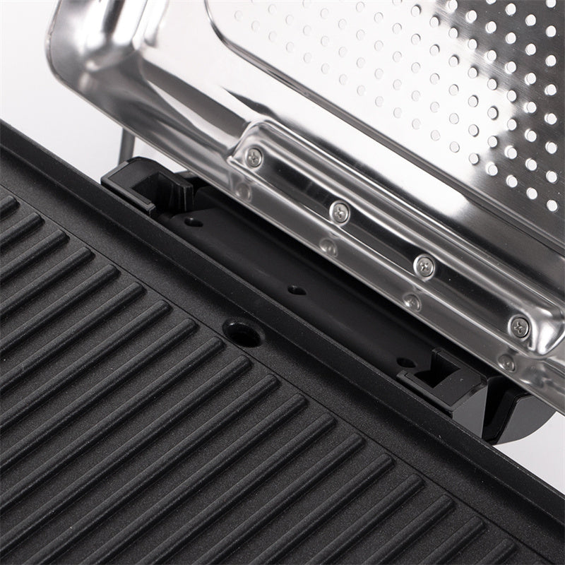 🔥 Rookvrije Binnen Grill - Grill je favoriete gerechten zonder rommel! 2200W voor Smaakvolle Resultaten! 🍖🌟 🔥