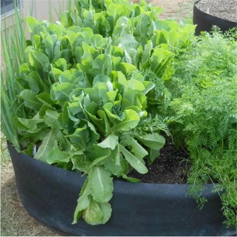 🌷Ronde verhoogde tuinbakken van stof voor het planten van kruiden, bloemen, groenten en aardappelplanten
