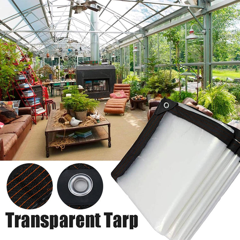 ⏰ 50% KORTING – Stevig & Transparant Waterdicht Zeil | UV-bestendig, scheurvast en perfect voor tuin, balkon, auto en buitenbescherming 🌧️🛡️