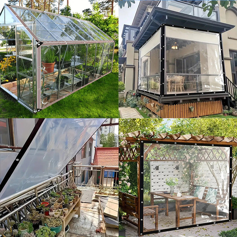 ⏰ 50% KORTING – Stevig & Transparant Waterdicht Zeil | UV-bestendig, scheurvast en perfect voor tuin, balkon, auto en buitenbescherming 🌧️🛡️