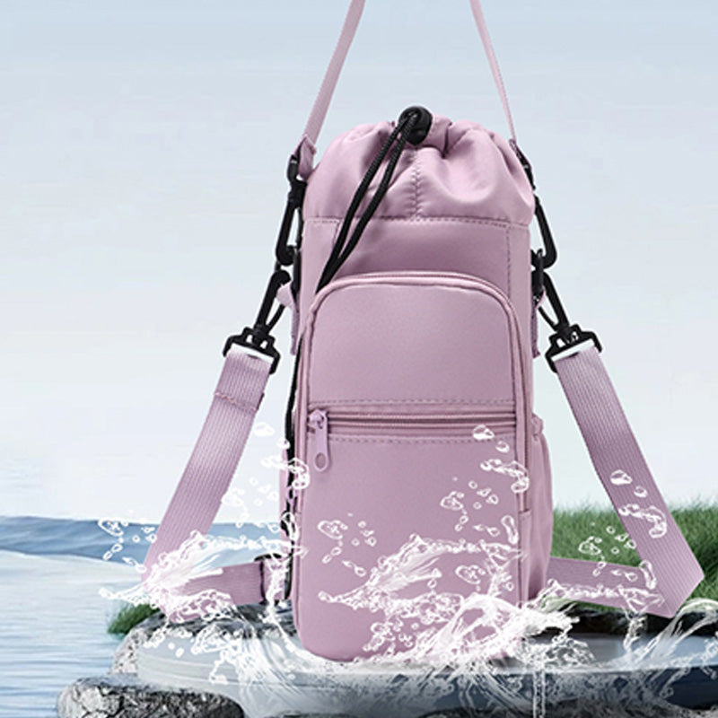 🌊 Exclusieve Korting -50%! 🎒 Waterfles Tas Met Telefoonzak – Perfect voor Outdoor & Dagelijks Gebruik 🌲 | Isolerend, Veel Opgruimte & Dubbele Banden ✨