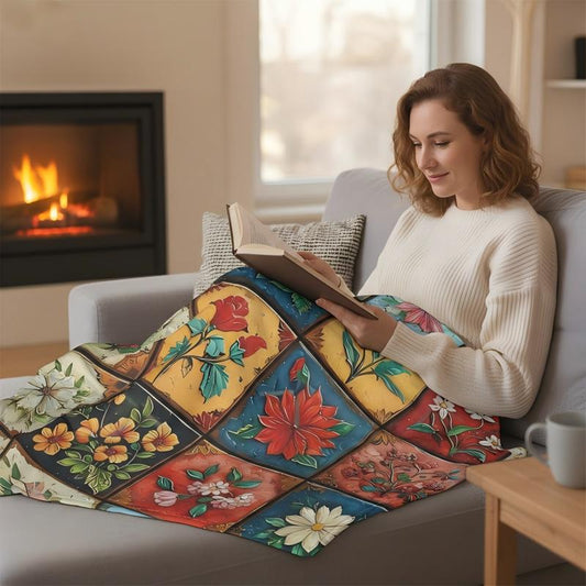 🎁2026 Nieuw binnen 50 % KORTING💥Gezellig & Zacht Bloemen Flanellen Deken