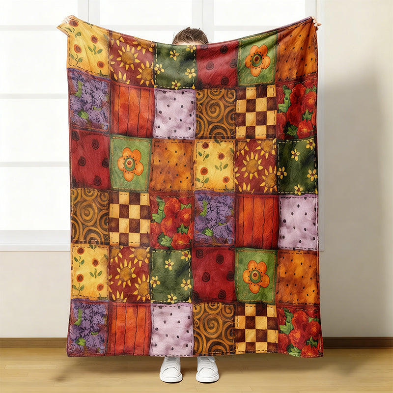 🎁2026 Nieuw binnen 50 % KORTING💥Gezellig & Zacht Bloemen Flanellen Deken