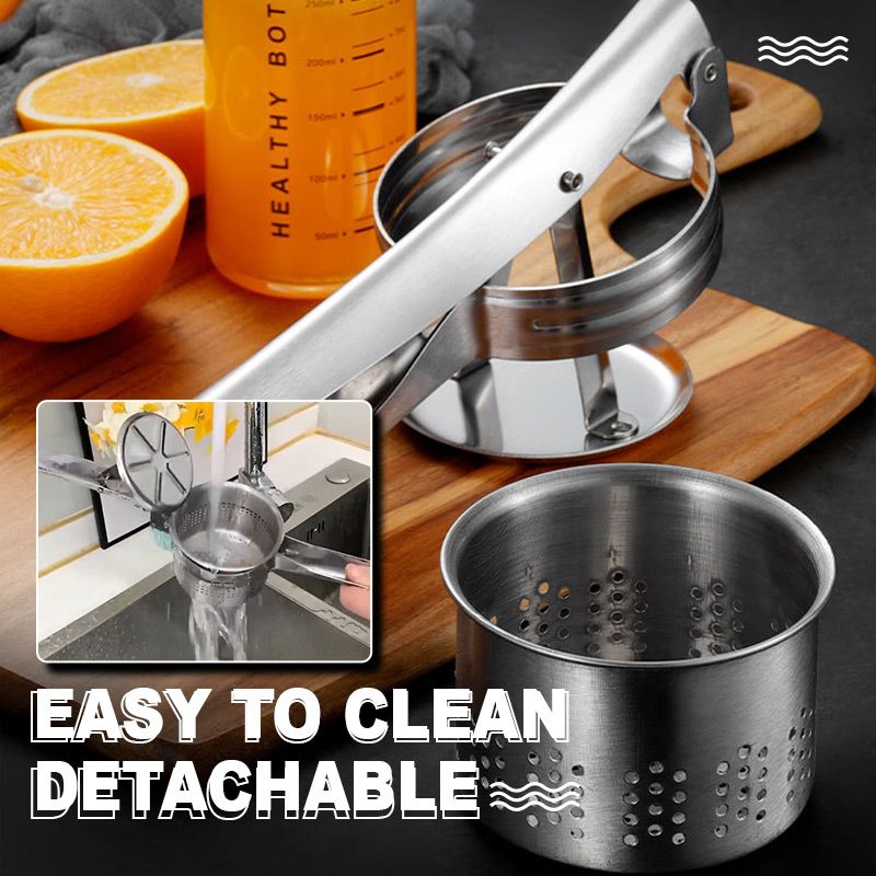 AEX Multifunctionele roestvrijstalen aardappel-, sap- en voedselpers