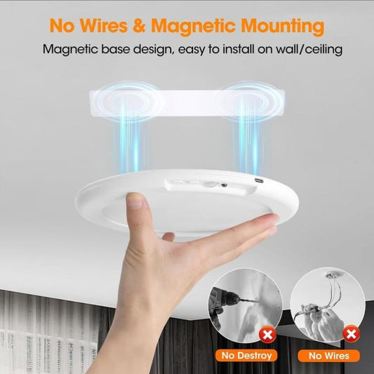 💡 Magnetische Bewegingssensor Plafondlamp – Slim Licht Zonder Boren