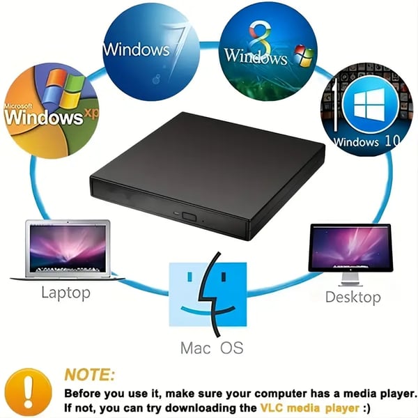 Extern CD/DVD-drive behuizing met USB 3.0 & RGB-verlichting – Multifunctioneel & Draadloos netjes! 💻✨
