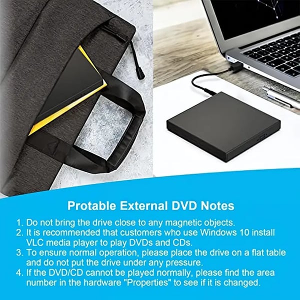Extern CD/DVD-drive behuizing met USB 3.0 & RGB-verlichting – Multifunctioneel & Draadloos netjes! 💻✨