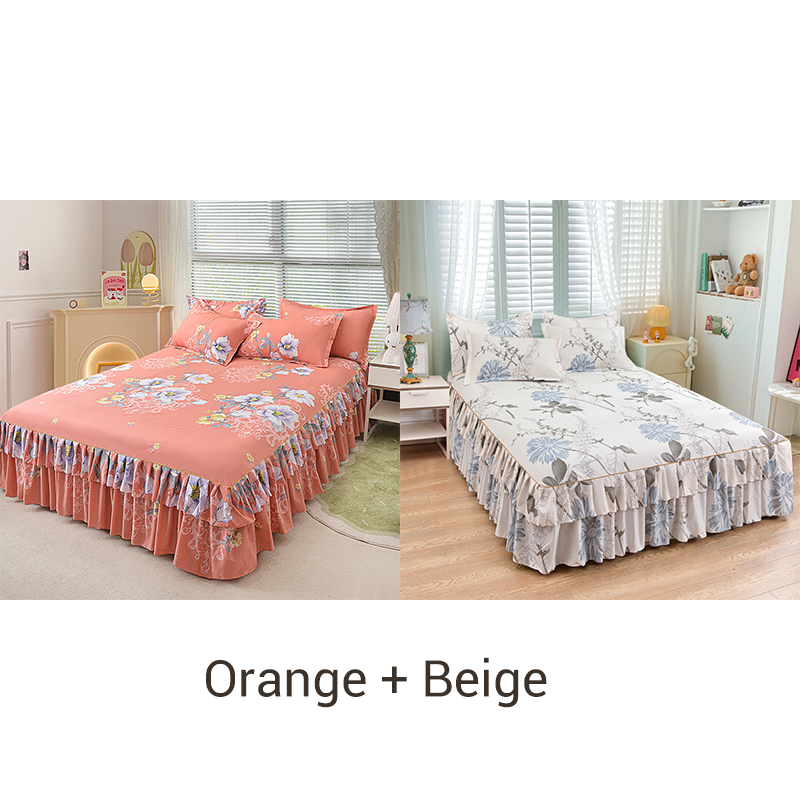 🔈🔈FLASH SALE - 50% KORTING⚡3-delige bedrokset met ruches🛏️