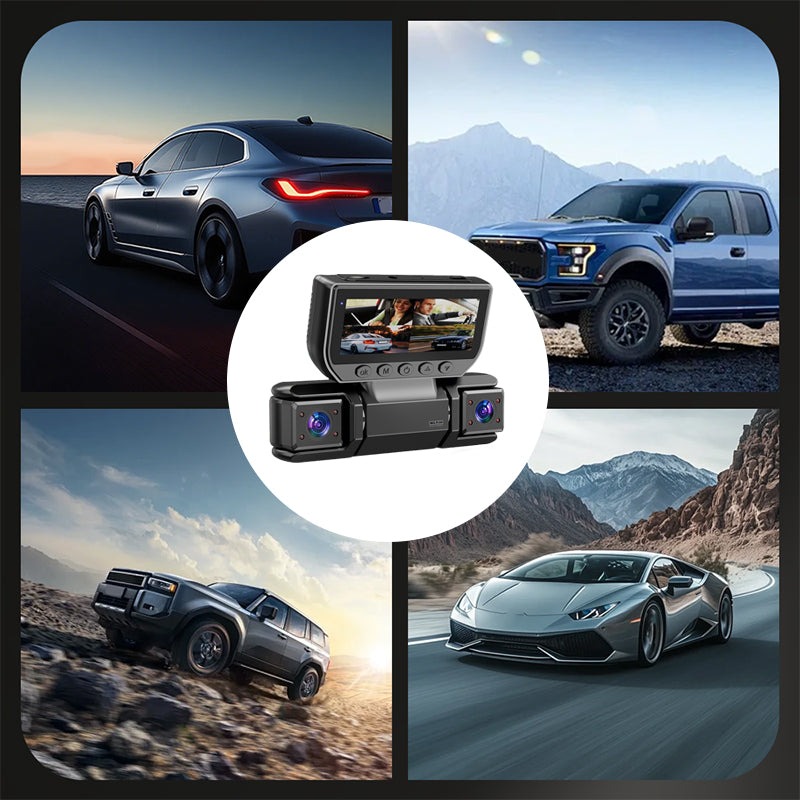 🎉Nieuwjaars Cadeau 50% KORTING!🚗4-Kanaals Dashcam (WiFi + Nachtzicht): Volledige Bewaking Met HD-Opnames & Eenvoudige App-Connectiviteit!