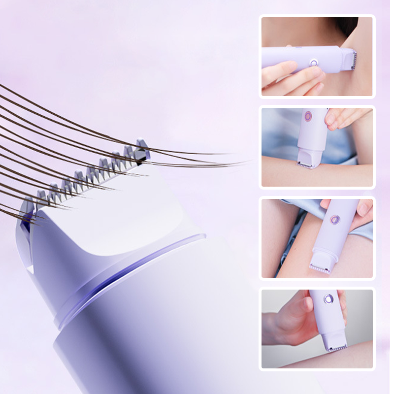 🪒 50% KORTING! 💜 Elektrische lichaamshaartrimmer met dubbele kop – waterdicht, hypoallergeen en perfect voor de gevoelige huid! 🚿✨