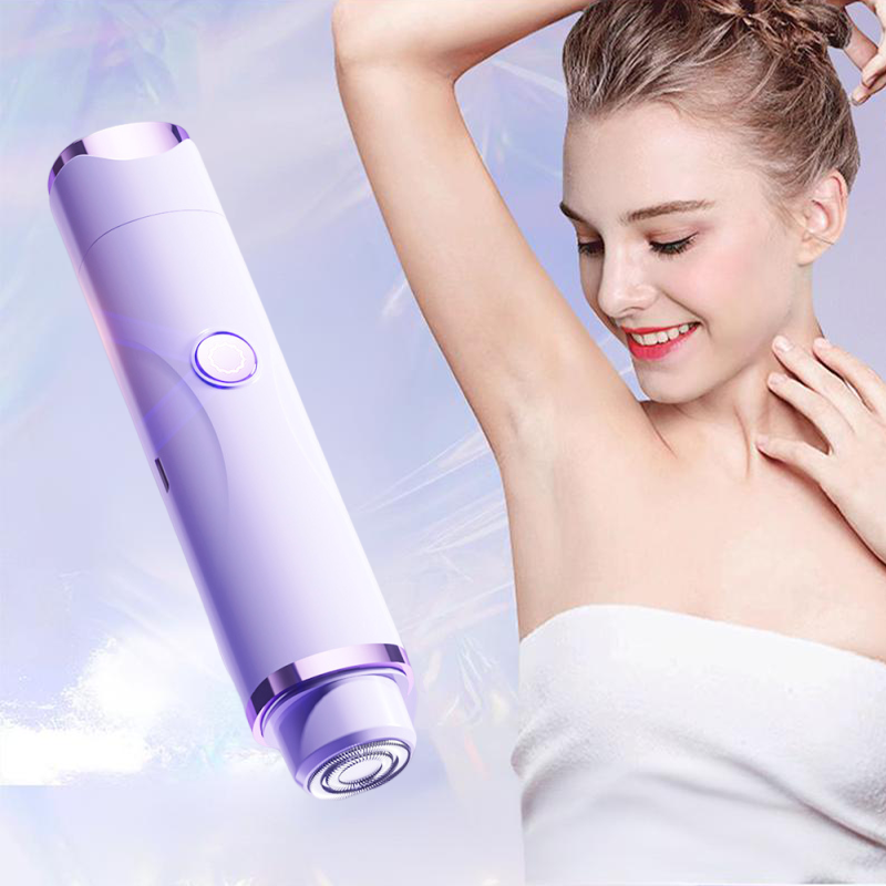 🪒 50% KORTING! 💜 Elektrische lichaamshaartrimmer met dubbele kop – waterdicht, hypoallergeen en perfect voor de gevoelige huid! 🚿✨