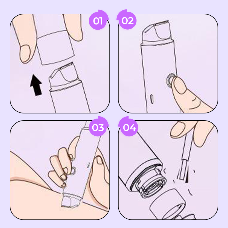 🪒 50% KORTING! 💜 Elektrische lichaamshaartrimmer met dubbele kop – waterdicht, hypoallergeen en perfect voor de gevoelige huid! 🚿✨