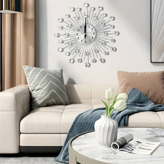 💫Stijlvolle Strass-Wandklok | Stil & Elegant Voor Jouw Interieur🕰️✨