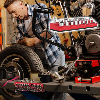 🎉 Tijdelijke aanbieding, 50% korting! 🧰 Magnetische dopsleutelhouder set (kleurgecodeerd): Sterke magnetische bevestiging, ruimtebesparend – verhoog uw werkefficiëntie in elke werkplaats aanzienlijk!