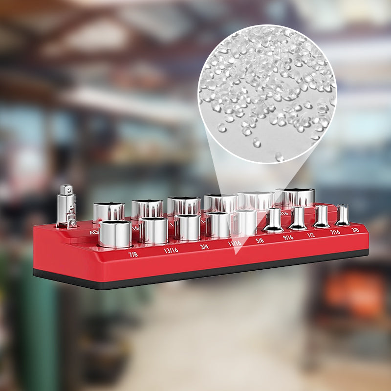🎉 Tijdelijke aanbieding, 50% korting! 🧰 Magnetische dopsleutelhouder set (kleurgecodeerd): Sterke magnetische bevestiging, ruimtebesparend – verhoog uw werkefficiëntie in elke werkplaats aanzienlijk!