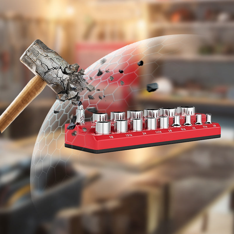 🎉 Tijdelijke aanbieding, 50% korting! 🧰 Magnetische dopsleutelhouder set (kleurgecodeerd): Sterke magnetische bevestiging, ruimtebesparend – verhoog uw werkefficiëntie in elke werkplaats aanzienlijk!