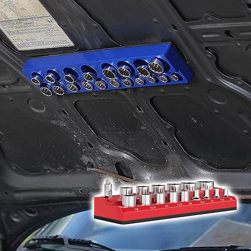 🎉 Tijdelijke aanbieding, 50% korting! 🧰 Magnetische dopsleutelhouder set (kleurgecodeerd): Sterke magnetische bevestiging, ruimtebesparend – verhoog uw werkefficiëntie in elke werkplaats aanzienlijk!